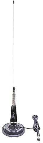 CB-Antenne PNI LED 2000, 90 cm, mit Magnetfuß 145mm, 26-28 MHz, 500 Watt, leuchtet während der Emission