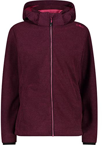 CMP - Woman Jacket Zip Hood, Woman, Amaranto-Nero, 40