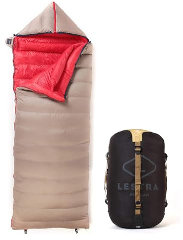 Lestra Sport - Cocoon - Sac de Couchage Couverture – T° Limit Confort -10°C – Confortable & Technique – Duvet de Canard – Adulte – 190 + 40 x 80 cm – 1,6 kg