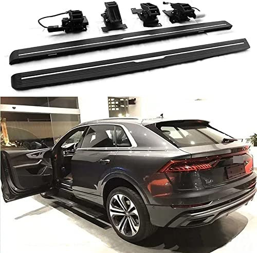 Marchepied déployable compatible avec Audi Q8 2019-2024 - Marchepieds latéraux Nerf Bar - 2 marchepieds électriques