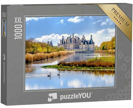 Puzzle 1000 Teile XXL „Schloss Chambord, königliches Schloss im Loiretal, Frankreich“ – aus der Puzzle-Kollektion Loire