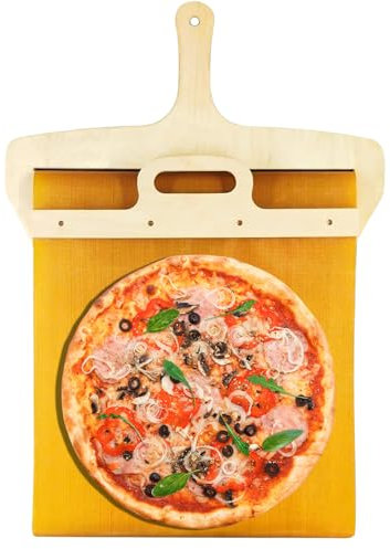LPMXYW Pizza Shovel with Handle - Non-Stick Sliding Pizza Peel Pizza Paddle for Oven Accessories
