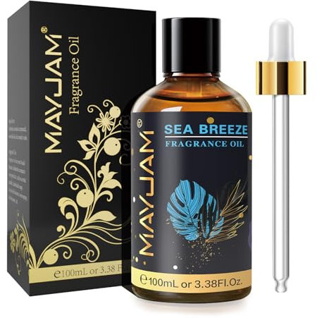 MAYJAM Huile Essentielle de Brise de Mer 100ml, Huile de Parfumée de Qualité Supérieure pour Diffuseur d'Huiles Essentielles, Aromathérapie, Humidificateur