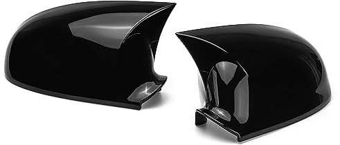 Außenspiegel Spiegelkappen Für Golf 5 Für MK5 Für GTI R32 2003-2009 Rückspiegel Abdeckung Cap Trim Hinten Flügel Spiegel Kappen Links + Rechts M Stil Auto Seite Auto Spiegelgehäuse (Farbe : Glossy Bl