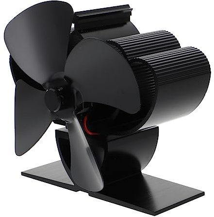 KICHOUSE 1pc Heat Powered Fireplace Fan Thermal Stove Fan for Efficient Heat Circulation Silent No Batteries Required for Burning Stoves and Fireplaces