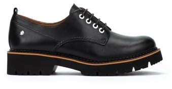 Pikolinos Zapatos Planos en Cuero Vicar para Mujer Color Black