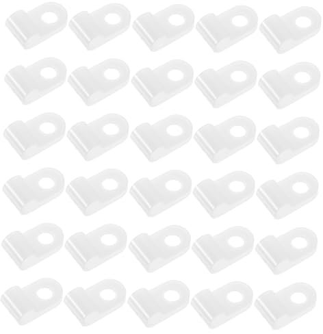 BRIGHTFUFU 100pcs Cord Clip Organizer Wire Clamp for Rope Light Clips Cable Wire Management