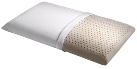 EMAN - Cuscino Letto Matrimoniale in Lattice Forato, Guanciale Letto Traspirante 4 Stagioni, Anatomico si Adatta Perfettamente a Peso e Posizione del Sonno Individuale, Realizzato in Italia (1, H 12)