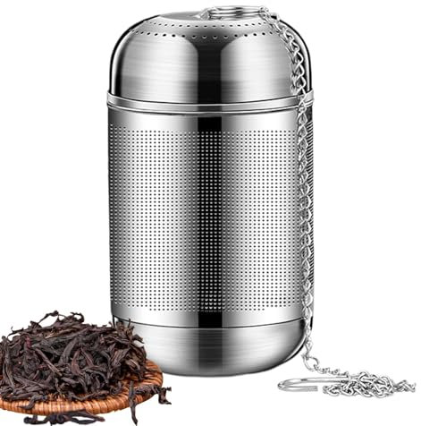 Zuntsutock Pinzas reutilizables para uso - Infusores de té | Filtro de té de acero inoxidable con rejilla fina, escritorio y fácil uso de viaje - uso diario sin BPA