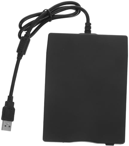 Hemobllo Disquete Externa USB Portátil Negro con Función Plug and Play para Lectura y Transferencia de Datos Compatible con Computadora Portátil y PC