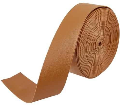 GORGECRAFT Umschlagbare Lederstreifen 5 m X 30mm Kunstlederband Flach Peru PU Kantenbesatz 1mm Dick Lammfellstruktur Kunstlederbänder Flechtfaden Für Armbänder Schlüsselanhänger Schmuckherstellung DIY