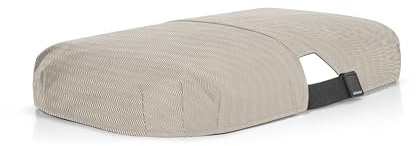 reisenthel carrybag cover herringbone sand – Schutzhülle für Einkaufstaschen, einfach zu platzierendes Gummiband, Befestigung am Griffgelenk, hochwertiges Polyester, wasserabweisend
