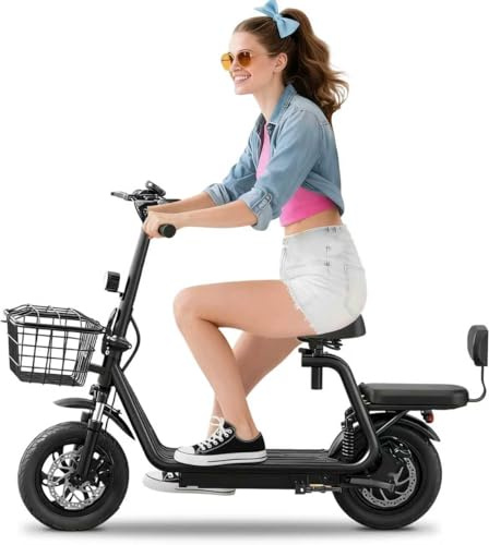 Elektroroller für Erwachsene mit Blinkern, 12-Zoll-Luftreifen, Dual-Federung vorne & hinten, bis zu 30 km Reichweite, E-Scooter mit Scheibenbremsen, IP55, belastbar bis 120 kg