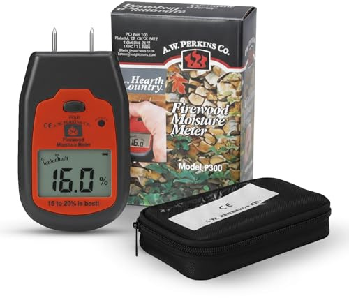Woodeze - Wood Moisture Meter for Firewood | Digital moisture meter & Humidity Tester | Ensures Properly Seasoned Wood for Safe, Efficient Burning | Easy to Use | Accurate Readings for Fireplaces