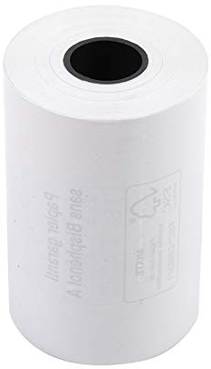 Exacompta 40349E 60er Pack Thermopapierrollen 1-lagig Breite: 57mm, Länge: 18m, Durchmesser Kern: 12mm 55g/m² rückseitig bedruckt für Kartenzahlung (EC Cash Geräte)