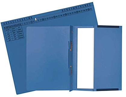 Exacompta - 371107B - caja de 25 carpetas estándar Exaflex 1 hoja azul claro