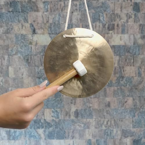 Feng Gong Ø 15 cm, inkl. Klöppel | kleiner Gong mit sanftem Klangcharakter