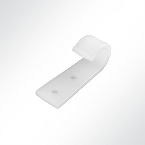 LYSEL® Planenhaken Kunststoff offen, (BxL) 22x60mm in Weiß (250 Stück)
