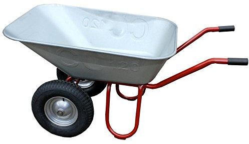 Foxwinkel Großmuldenschubkarre DUO 2 Räder 120 Liter