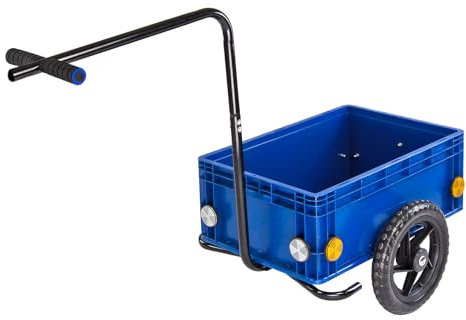 DEMA Handwagen Langeoog – Transportwagen mit 45 Litern Fassungsvermögen und 30 kg Tragkraft, ideal für Garten, Strand und Freizeit