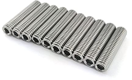 Pasador Roscado con Punta Plana con Hexágono Interior Acero Inox DIN 913 (M5x50) x50