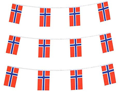 Bandiera norvegese, bandiera norvegese, piccola stringa Norvegia bandiere mini bandiere norvegesi, utilizzato per feste, scuola, eventi sportivi, decorazioni per festival patriottici