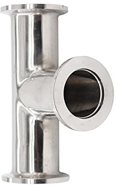 SHERICH KF25 Flange Tee Vacuum Fittings Flange Size NW25 Vacuum Fitting, Stainless Steel (KF-25)