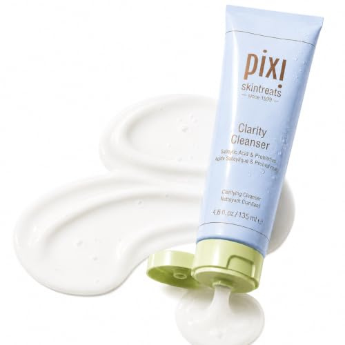 Pixi Beauty Clarity Cleanser | Sanfter & Effektiver Gesichtsreiniger | Hilft, das Erscheinungsbild der Poren zu Minimieren | Fördert einen Klareren & Gesünder Aussehenden Teint | 4,6 fl oz/135 ml