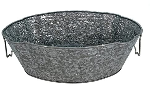 DARO DEKO Metall Pflanzschale verzinkt - 50 x 33 x 16 cm - Zinkwanne