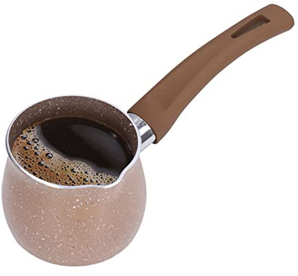 Natudeco Antihaft-Milchpfanne Kaffeekanne 8 cm Kochtopf Mini-Milchbutterwärmer Einhand-Suppenpfanne Simmertopf Kochgeschirr Antihaftbeschichtete Pfanne Küchenutensilien für Nudeln Spaghetti