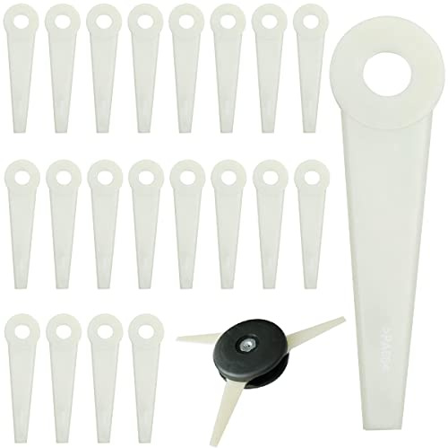 Lame Coupe Bordure, RosyFate Lot de 20 Lames de Rechange pour Coupe Bordure, Lame Tondeuse, Lame Plastique Coupe Bordure pour Stihl Coupe Bordure Polycut 5-3,6-3,7-3,10-3,20-3,40-3,41-3
