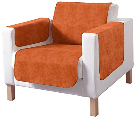 Erwin Müller Sessel- und Sofaschoner Wildleder-Optik Terracotta Größe 100x200 cm