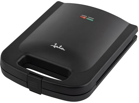 JATA JESW1551 - Sandwichera Antiadherente para 4 Sandwiches XXL. Sellado Perfecto. Tostado Rápido y Uniforme. Fácil Limpieza. Almacenaje Vertical. 1400 W