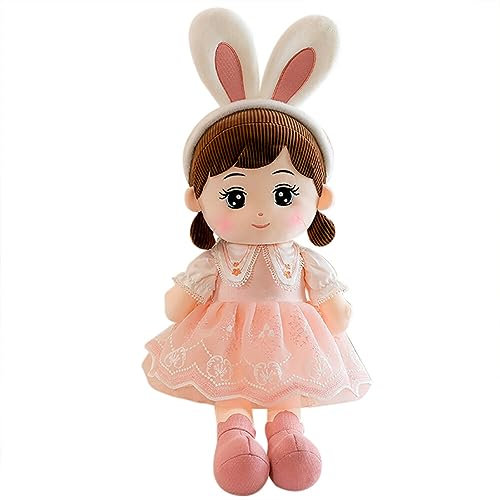 Katutude Stoffpuppe 50 cm süße Stoffpuppe für Babys weiches Plüschtier mit Prinzessinnenrock Dekoration Puppe Mini-Prinzessin Plüschtiere Heimdekoration