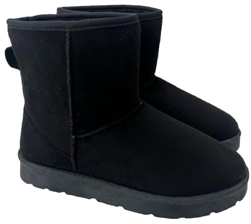 sole london LADIES FLAT WARM WOMENS WINTER FAUX FUR LINED ANKLE SHOES BOOTS