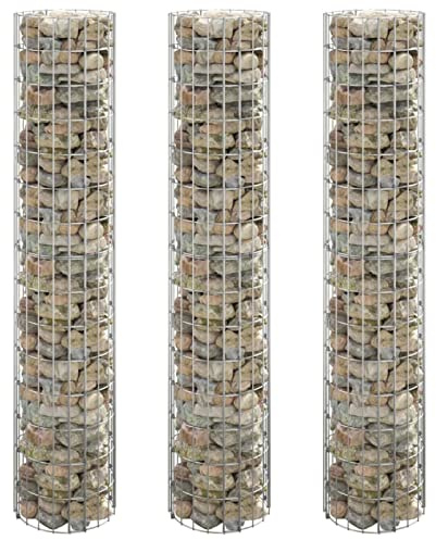 Gecheer Bordure de Jardin en Gabion Circulaire - Lit surélevé Durable et Design
