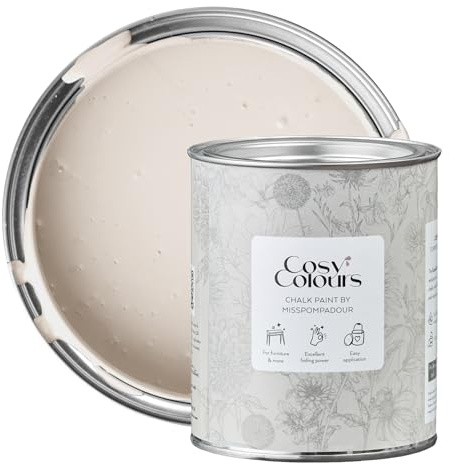MissPompadour Kreidelack Harmony Rose 750 ml, wasserbasiert | CosyColours, Kreidig Matt, Holzfarbe, Holzlack matt innen, Möbellack, Möbelfarbe ohne Schleifen