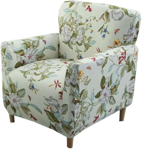 Funda para Sillón Individual, Elástica Suave Funda para Sofá 1 Plaza, Club Tub Universal Fundas de Butaca Protector de Muebles para Dormitorio,Lavable, para Casa, Club, Hotel ( Color : B41 , Size : 1P