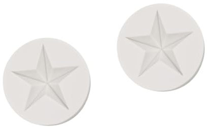 Garneck 2 Stück 1 Silikon Fondant Formen Kuchenform Stern Fondant Form DIY Backformen Silikon Backform