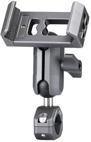 FANAUE Motorrad-Handyhalterung mit Vibrationsdämpfer und Hochgeschwindigkeitssicherung, Diebstahlschutz, Motorrad-Telefonhalterung, Lenker-Handyhalterung für Fahrrad, Roller, ATV, passend für
