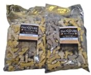 Dei Nature Junior Mix Hundkakor, 2 förpackningar om 800 g, benform, köttsmak, hundsnacks, hundbidrag