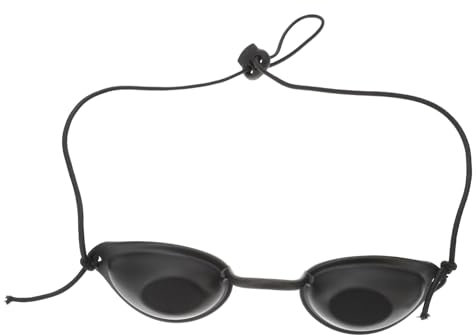 SEWOART Ipl Yeux Masque Rigide Noir Pour Thérapie Lumière Rouge Bleue Uv Et Led Eyepatch Adapté Soins Esthétiques Patientes