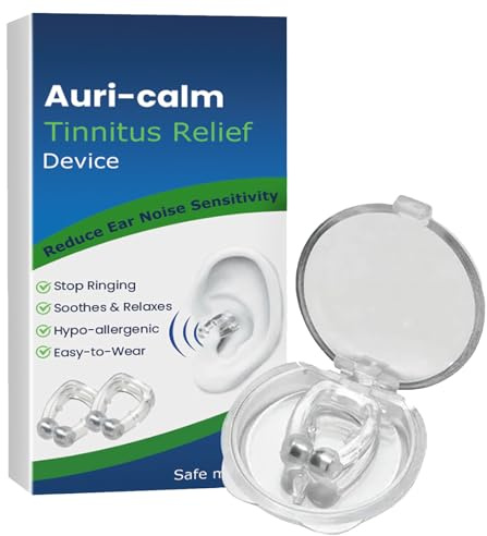 KOAHDE Anti Tinnitus Relief Ear Clip,Acupeace Tinnitus Relief Device,Tinnitus Relief Device Magnetic Clip,Natural Tinnitus Treatment for Hearing Loss,Tinnitus Relief Earrings,2PC