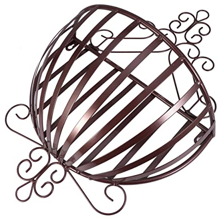 KAILIKETIY Soporte de Macetas Semicircular de Hierro Estilo Europeo Pared Resistente para Tiestos Pequeños Decoración Interior y Exterior
