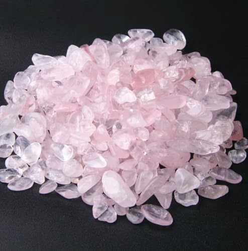 Pierres naturelles, gravier, cristaux, copeaux de quartz, minéraux, guérison Reiki, agates roulées, spécimen, décoration d'aquarium, quartz rose, 100 g