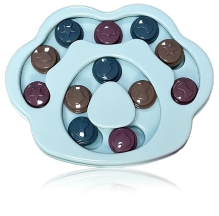 PYEUIFT Juguete Interactivo Para Perros, Juego Inteligencia Perros, Anti Ansiedad, Lenta Alimentación, Para Razas Pequeñas Y Gatos, Verde