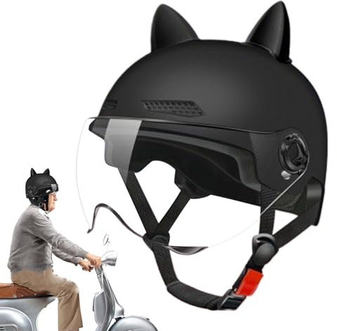 eizliyorum Scooter Helmets for Adults,Adjustable Riding Accessories,Commuting Helmet with Visor - for Men Women Riding Biking Cycling Motorcycle Bicycle Skateboard Scooter