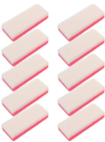 IWOWHERO Set 10 Pietre Pomice per Piedi a Doppia Faccia Rosa Levigatrice Esfoliante per Talloni e Pelle Dura Spugna Abrasiva Compatta per Pedicure Cura dei Piedi da Viaggio e Uso