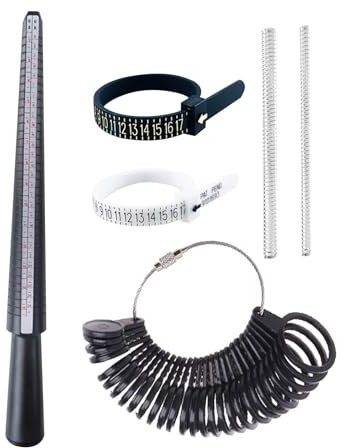 Misuratori Di Anelli Per Misurare | Strumento Per La Misurazione Degli Anelli 6x Calibro Per Riutilizzabile | Strumento Di Misurazione Del Calibro Delle Dita Staccabile E Portatile Per La Creaz