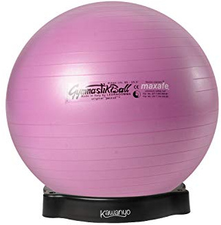 Pezzi - Pelota de gimnasia original Pezziball MAXAFE 42 cm con bandeja para pelota, pelota de asiento para terapia, deporte y oficina - Pelota de entrenamiento universal de Flexton Silpower®